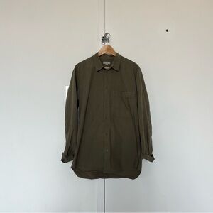 COS army green overshirts